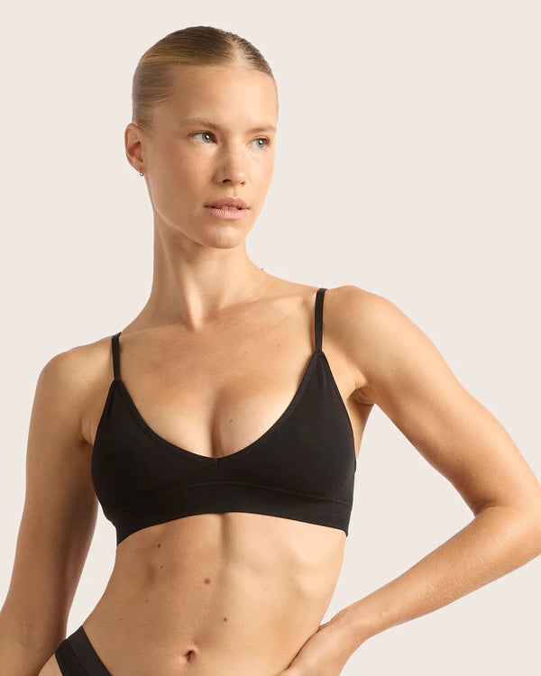 BOODY - Bamboo  LYOLYTE® Triangle Bralette - BLACK