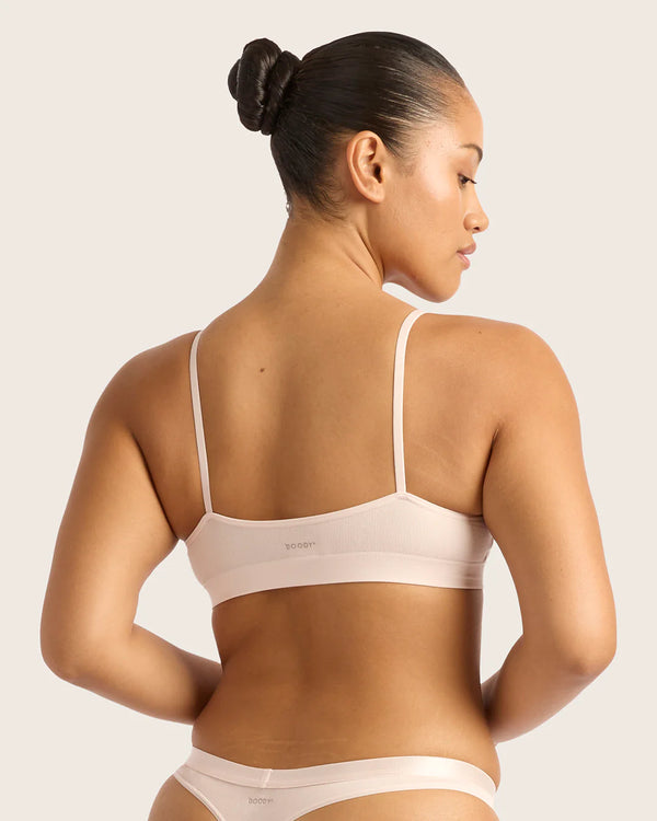 BOODY - Triangle Bamboo Bralette - Powder Pink