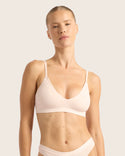 BOODY - Triangle Bamboo Bralette - Powder Pink