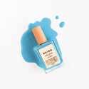 BKIND Blue Lagoon arctic ocean blue nail polish – vegan, 21-FREE, cruelty-free, Made in Canada eco nail polish in recyclable glass bottle.