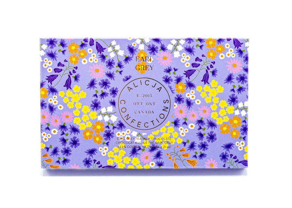 Alicja Confections - Earl Grey Milk Postcard Chocolate Bar