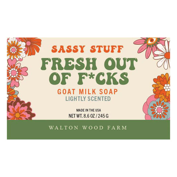 Walton Wood Farm - FRESH OUT OF F*CKS Goat Milk Bar Soap - 8.6oz