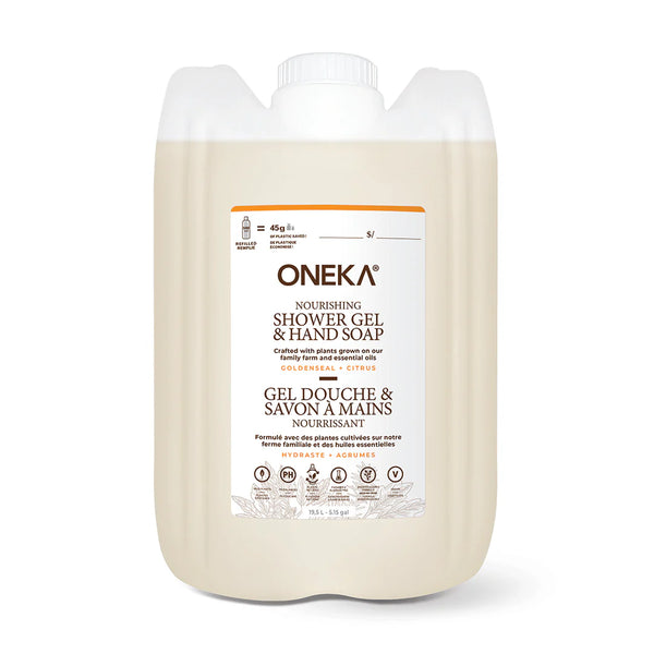 ONEKA - Goldenseal & Citrus Shower Gel and Hand Soap - Refill JAR