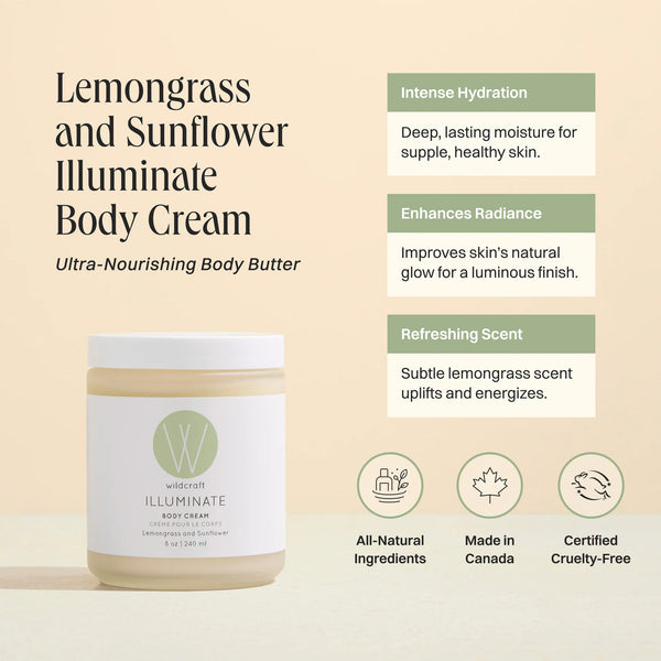 Wildcraft - Illuminate Body Cream - Lemongrass and Sunflower - 240ml