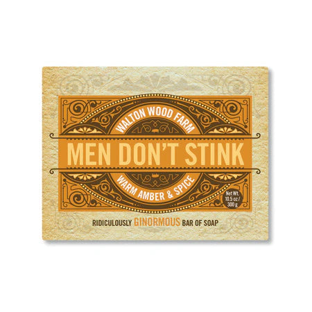 Walton Wood - Men's Don't Stink Soap - Warm Amber & Spice - 10.5 oz bar