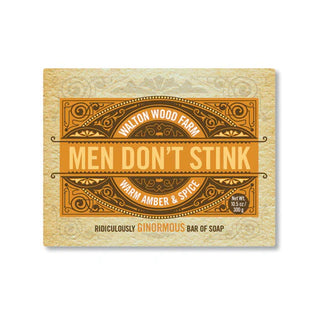 Walton Wood - Men's Don't Stink Soap - Warm Amber & Spice - 10.5 oz bar