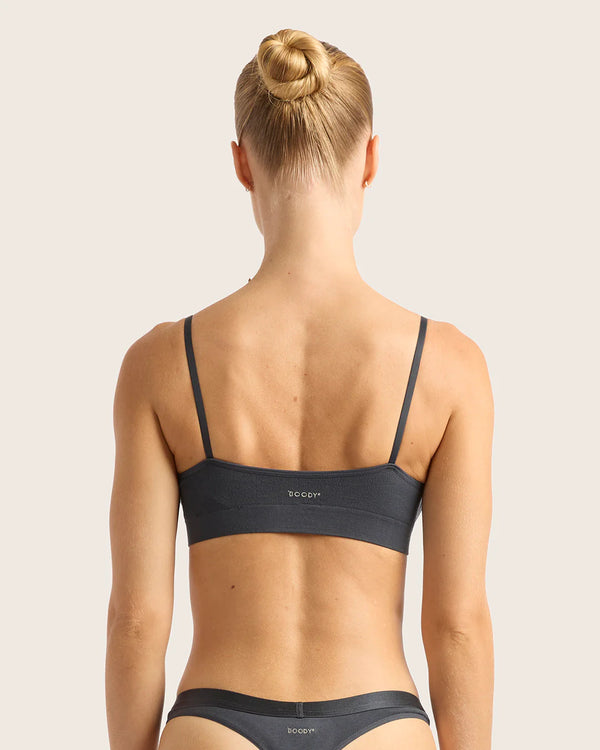 BOODY - Triangle Bamboo Bralette - Storm