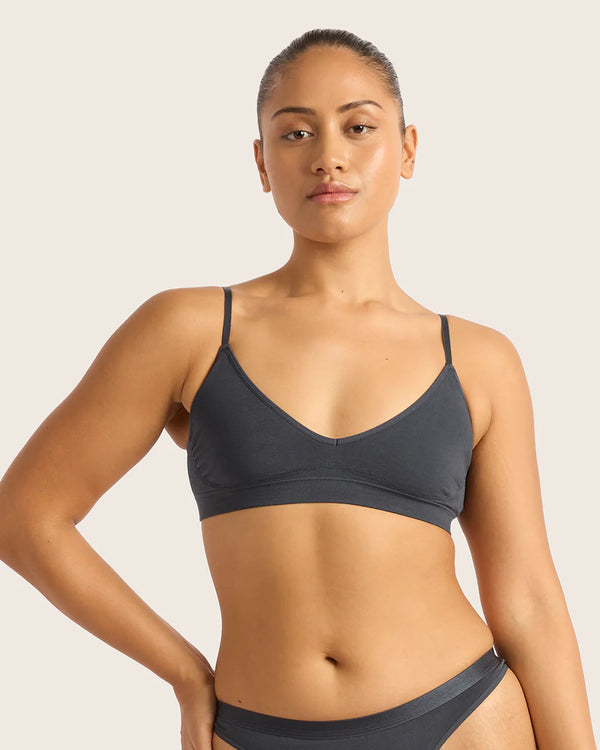 BOODY - Triangle Bamboo Bralette - Storm