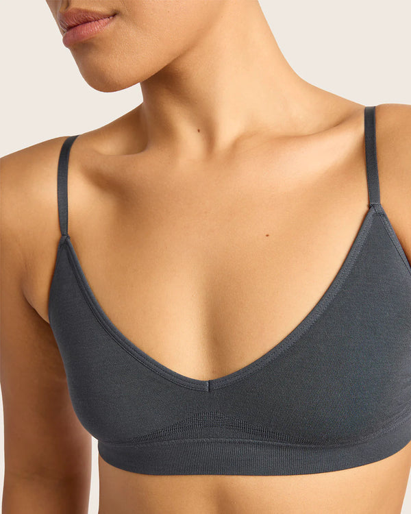 BOODY - Triangle Bamboo Bralette - Storm