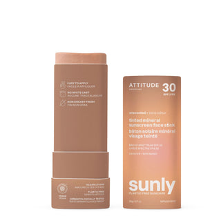 Sunly -tinted mineral sunscreen face stick  -SPF 30- 20g - Attitude
