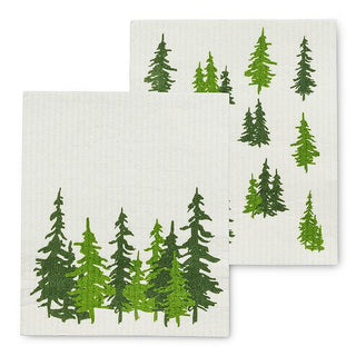 Swedish Dish Cloths - Evergreen Forest - Set of 2