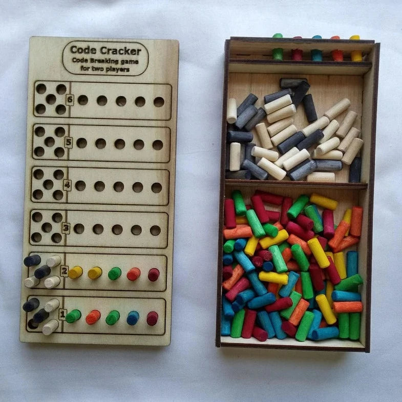 Code Cracker Game | Handmade Wooden Deductive Game | Eco-Friendly ...