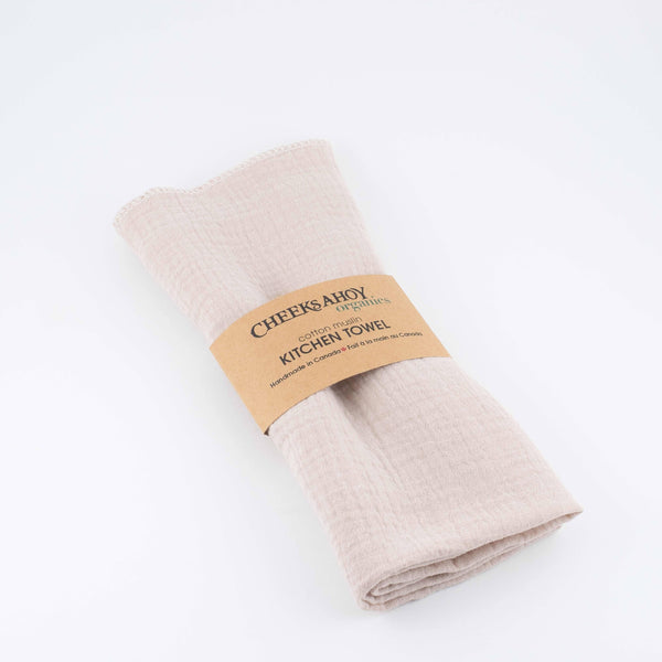 Cheek's Ahoy - Organic Cotton Muslin Kitchen Towel