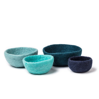 Set of 4 Nesting Bowls - Blue - Abbott