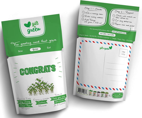 Gift a Green - CONGRATS - Kale Microgreens
