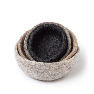 Set of 4 Nesting Bowls - Taupe - Abbott