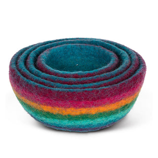 Set of 4 Nesting Bowls - Rainbow - Abbott