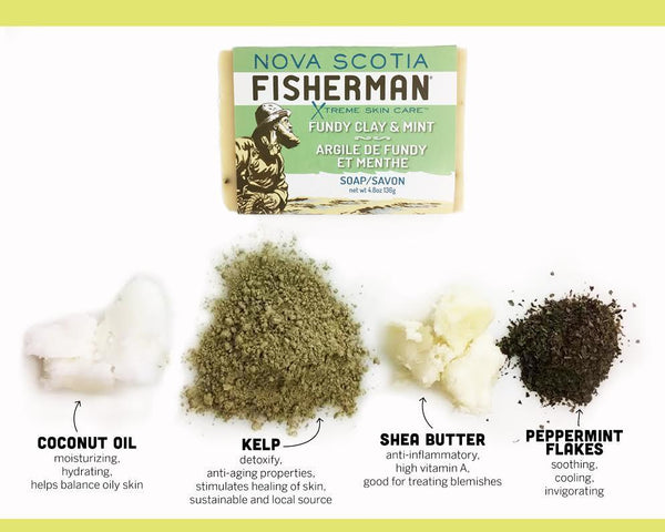 Nova Scotia Fisherman — Fundy Clay & Mint Soap Bar
