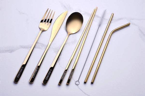 IREUSE2–Gorgeous Gold Cutlery Set