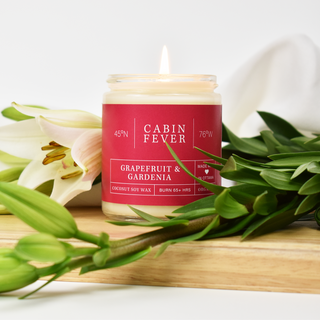Cabin Fever — GRAPEFRUIT & GARDENIA -  Coconut Soy Wax Candle