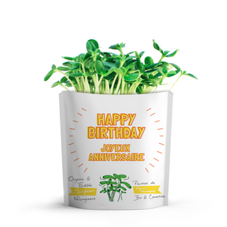 Gift a Green – Happy Birthday - Sunflower Microgreens