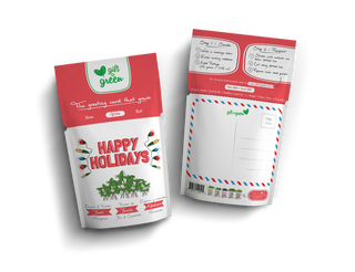 Gift a Green – Happy Holidays - Basil Microgreens