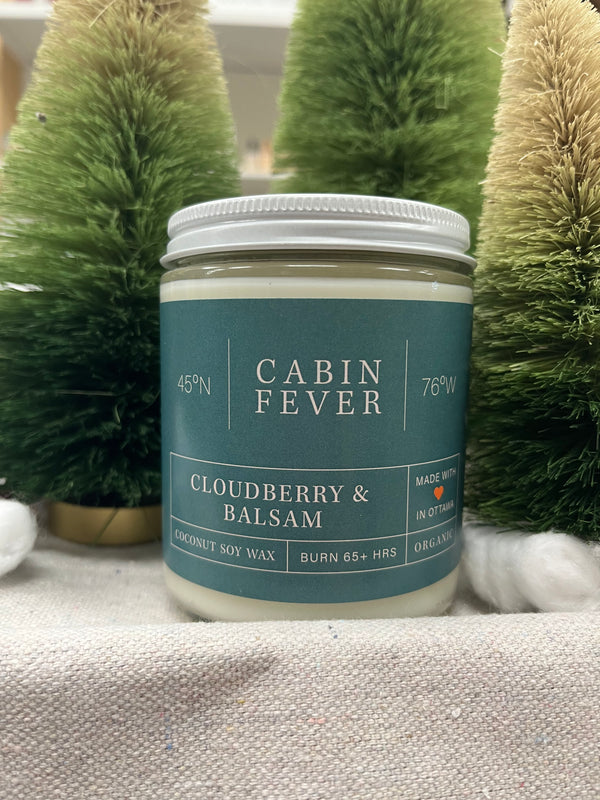 Cabin Fever - CLOUDBERRY & BALSAM - Coconut Soy Wax Candle