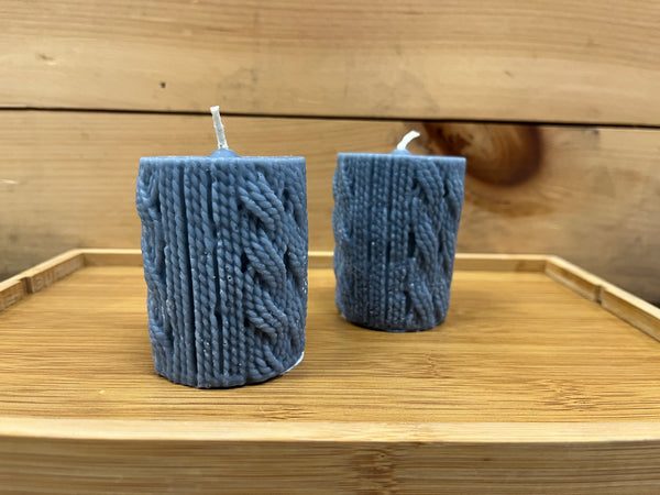 Cable Knit Sweater Pillars - Set of 2 - LWL