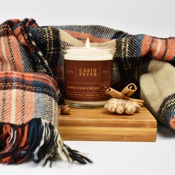Cabin Fever — MAPLE CHAI CREAM Coconut Soy Wax Candle