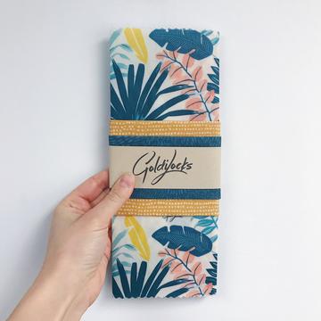 Goldilocks Beeswax Wraps — Tropical Palms (Set of 3)