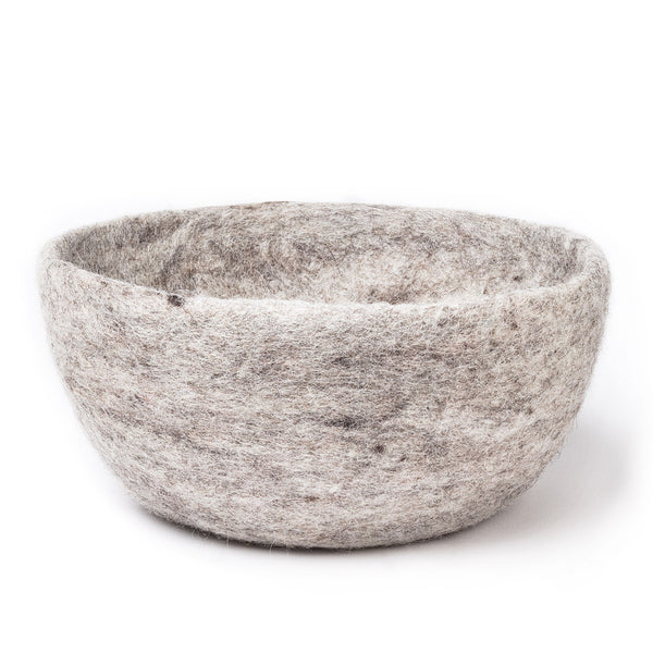 Abbot - Large Felt Bowl - Oat