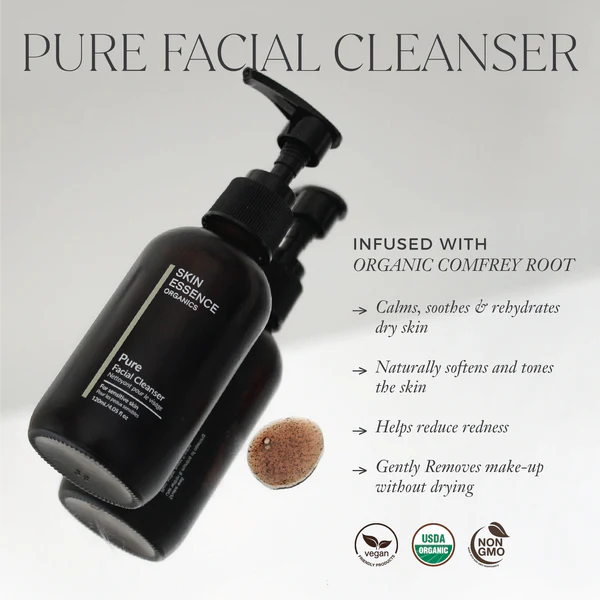 Skin Essence Organics, PURE Gentle Facial Cleanser, 120ml