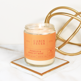 Cabin Fever POMELO & APRICOT ROSÉ Coconut Soy Wax Candle