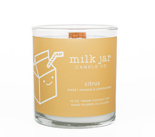 Milk Jar Co — Citrus Candle (Sweet Orange & Lemongrass)