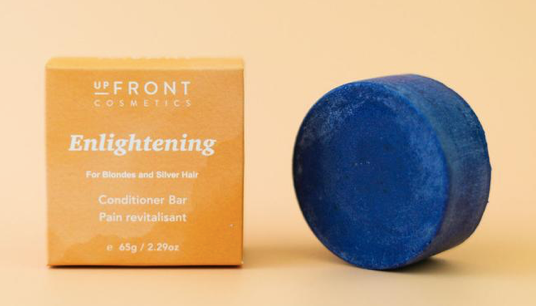 UpFRONT Cosmetics Conditioner Bar - Enlightening - for Blondes & Silver hair