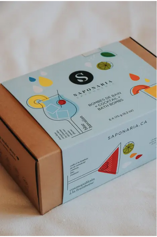 Cocktail Gift Box of Bath Bombs - Saponaria
