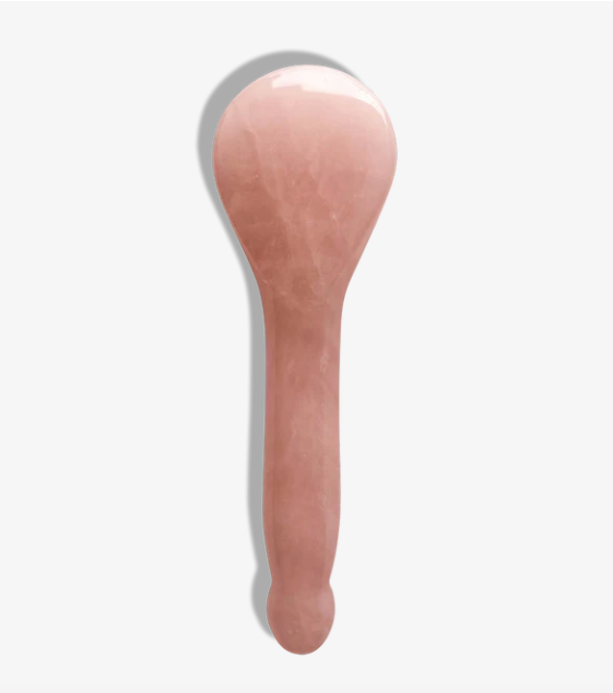 Happy — Rose Quartz Spoon Acupressure Tool