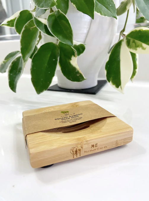 Soap Dish - Square Bamboo - ME Mother Earth