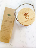 Stainless Steel Water Bottle with Bamboo Lid - ME Mother Earth