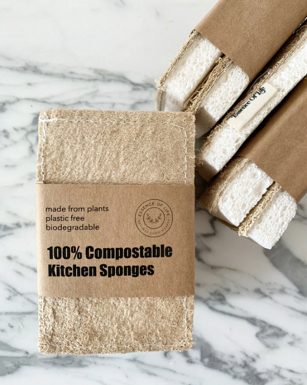 Essence of Life - 100% Compostable Kitchen Sponges