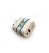 Tech Candy - Double Play Eco Wall Power Adaptor - NATURAL