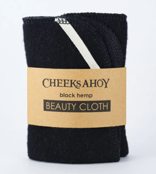 Cheeks Ahoy — Black Hemp Beauty Cloth
