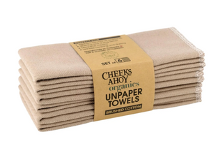 Cheeks Ahoy — Organic Brushed Cotton Unpaper Towels (6-Pack)
