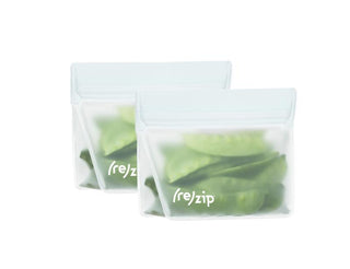 Buy clear-stand-up-1-cup-2pk (re)zip by Blue Avocado — Stand-Up Leakproof Reusable Storage Bag (2-pack)