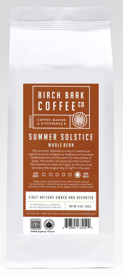 Birch Bark Coffee Co — Organic Wholebean Coffee — Summer Solstice Dark Roast (340g)