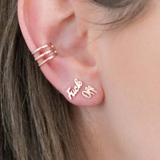 The Fuck Off Stud Earring Sets -bstrd