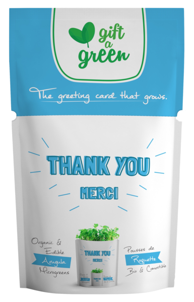 Gift a Green – Thank You - Arugula Microgreens