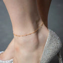 Anklet With Satellite Beads - 18k Gold Vermeil or Silver - bstrd