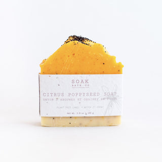 SOAK Bath Co — Citrus & Poppyseed Soap Bar