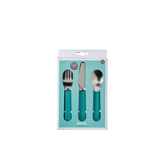 Childrens Cutlery Set 3PC Deep-Turquoise